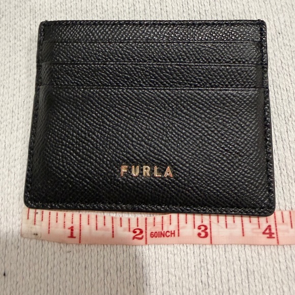 FURLA Black Leather Cardholder - Picture 6 of 10